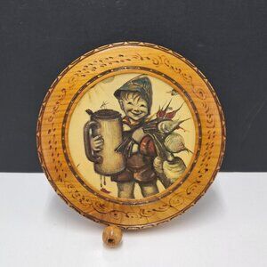 Reuge Edle Music Box-Wall Mounted-Pull Cord-Plays Edelweiss-W. Germany